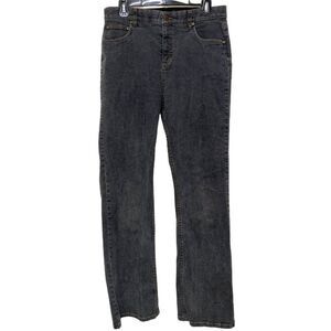 Woolrich Light Black Washed Out Straight Leg Jeans Sz 10  Cotton Stretch